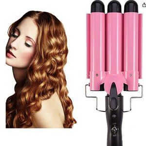 3 barrel hair curling wand